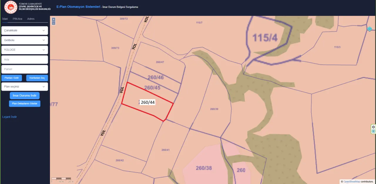ÇANAKKALE GELİBOLU YÜLÜCE KÖYE YAKIN 1,064m2 TARLA - görsel 9