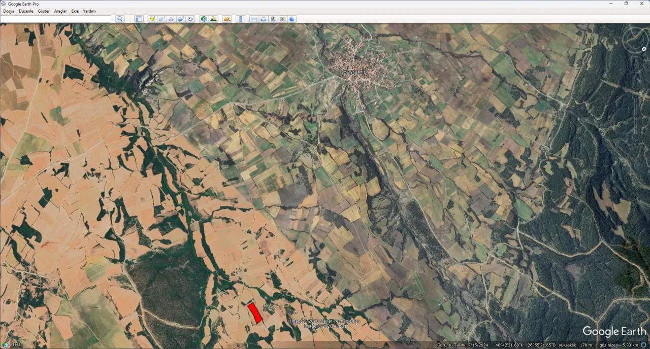 ÇANAKKALE GELİBOLU BAYRAMİÇ KÖYÜ'NDE 9,660 m² MÜSTAKİL TAPULU TARLA - görsel 14