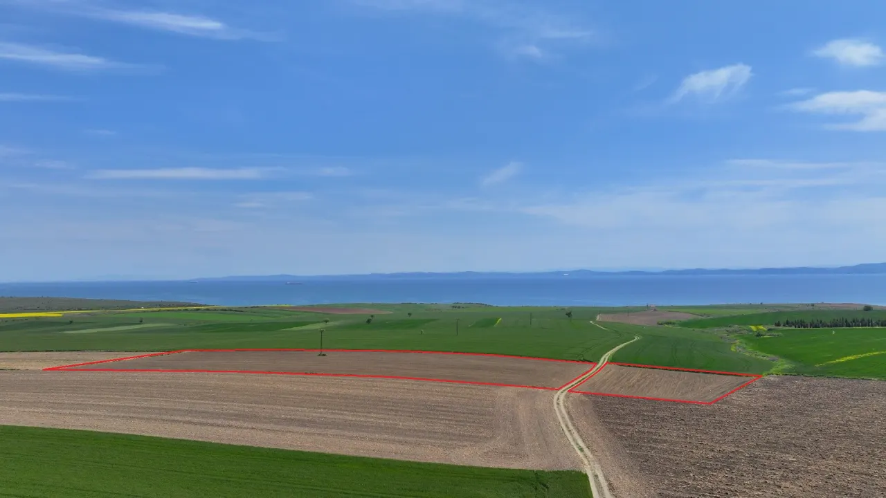 ÇANAKKALE GELİBOLU DEMİRTEPE'DE DENİZ MANZARALI 18,470m2 TARLA. - görsel 18
