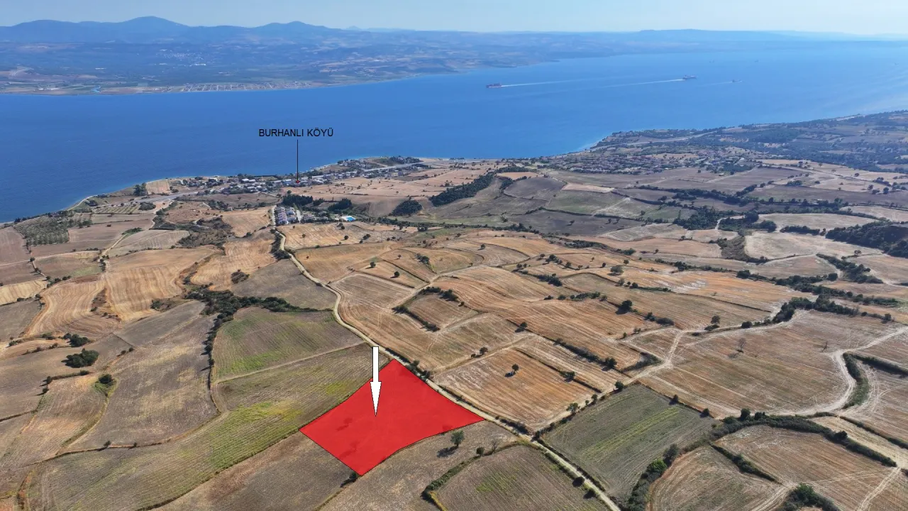 ÇANAKKALE GELİBOLU BURHANLI'DA 11,492m2 DENİZ MANZARALI TARLA - görsel 3