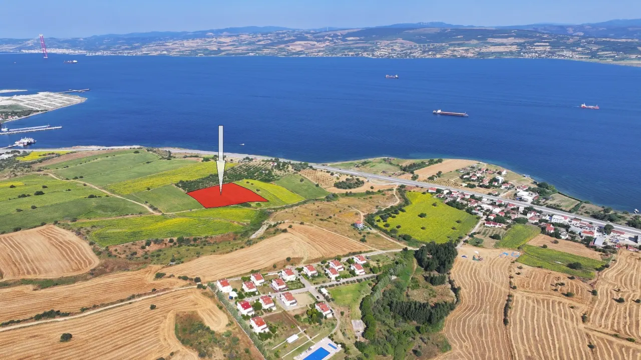ÇANAKKALE GELİBOLU SÜTLÜCE'DE DENİZ MANZARALI 9,908m2 TARLA - görsel 5