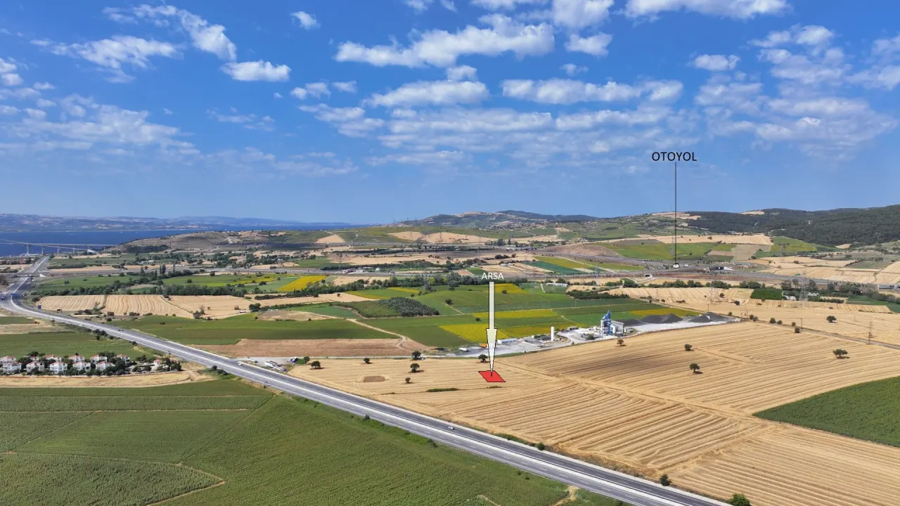 ÇANAKKALE GELİBOLU SÜTLÜCE'DE KÖPRÜ VE BOĞAZ MANZARALI 258m2 ARSA - görsel 4