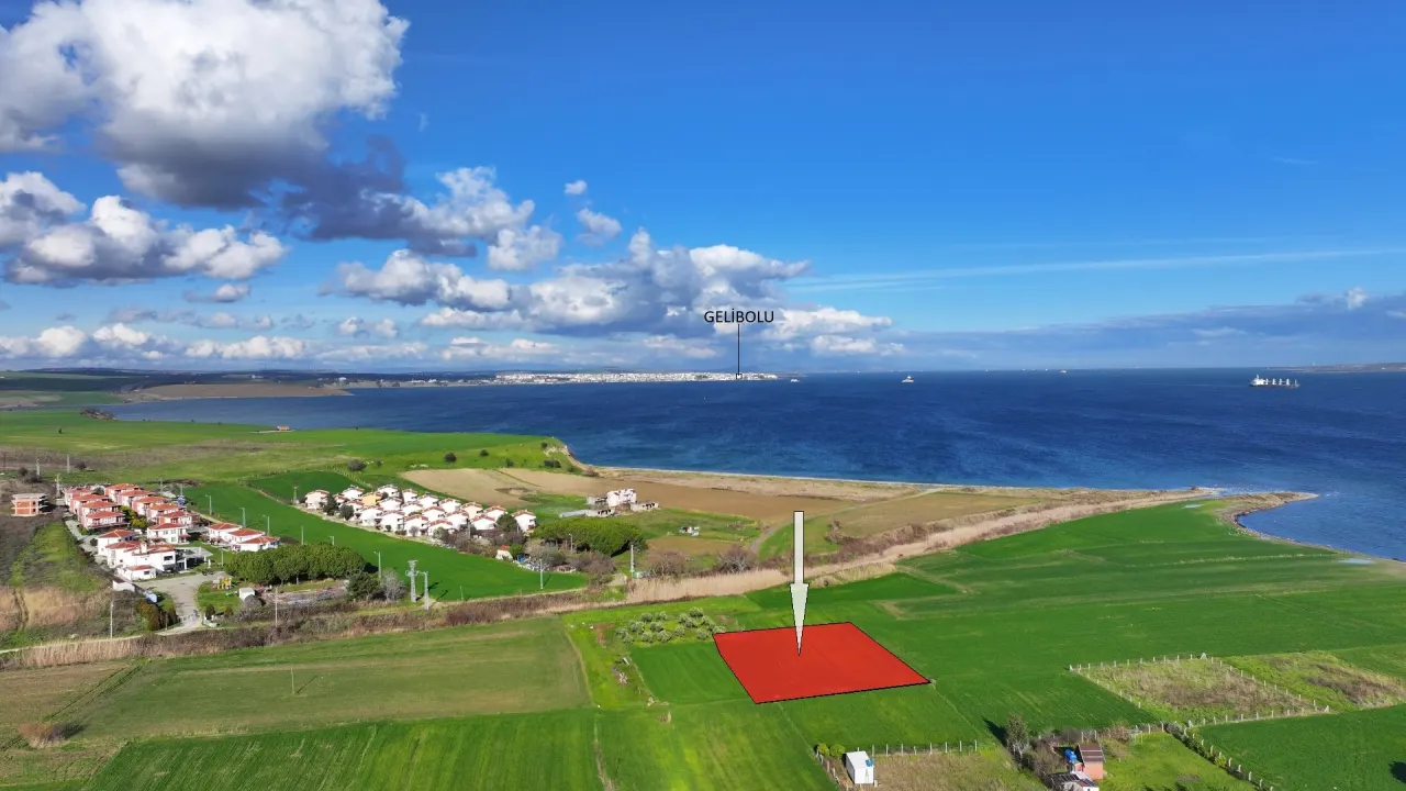 ÇANAKKALE GELİBOLU SÜTLÜCE'DE KÖPRÜ MANZARALI 929m2 TARLA - görsel 6