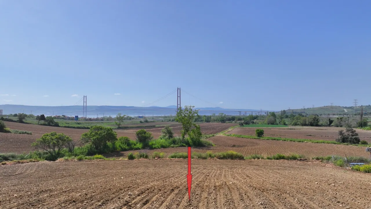 ÇANAKKALE GELİBOLU SÜTLÜCEDE 505m2 KÖPRÜ MANZARALI ARSA - görsel 13
