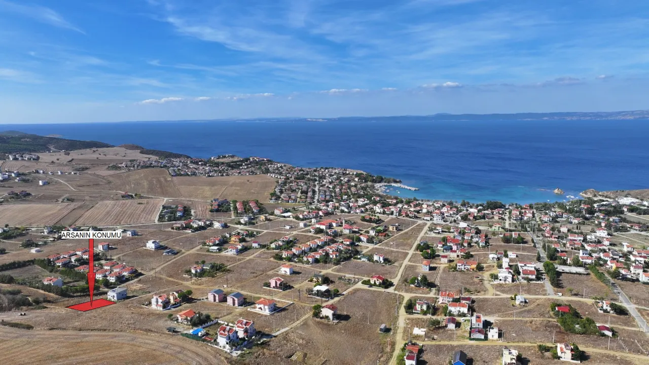 ÇANAKKALE GELİBOLU GÜNEYLİ'DE DENİZ MANZARALI 700m2 ARSA - görsel 11