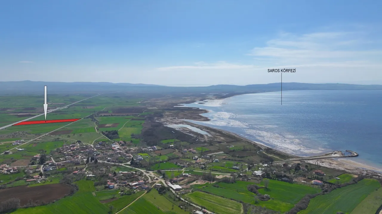 ÇANAKKALE GELİBOLU KOCAÇEŞME'DE 13,374m2 DENİZ MANZARALI TARLA - görsel 3