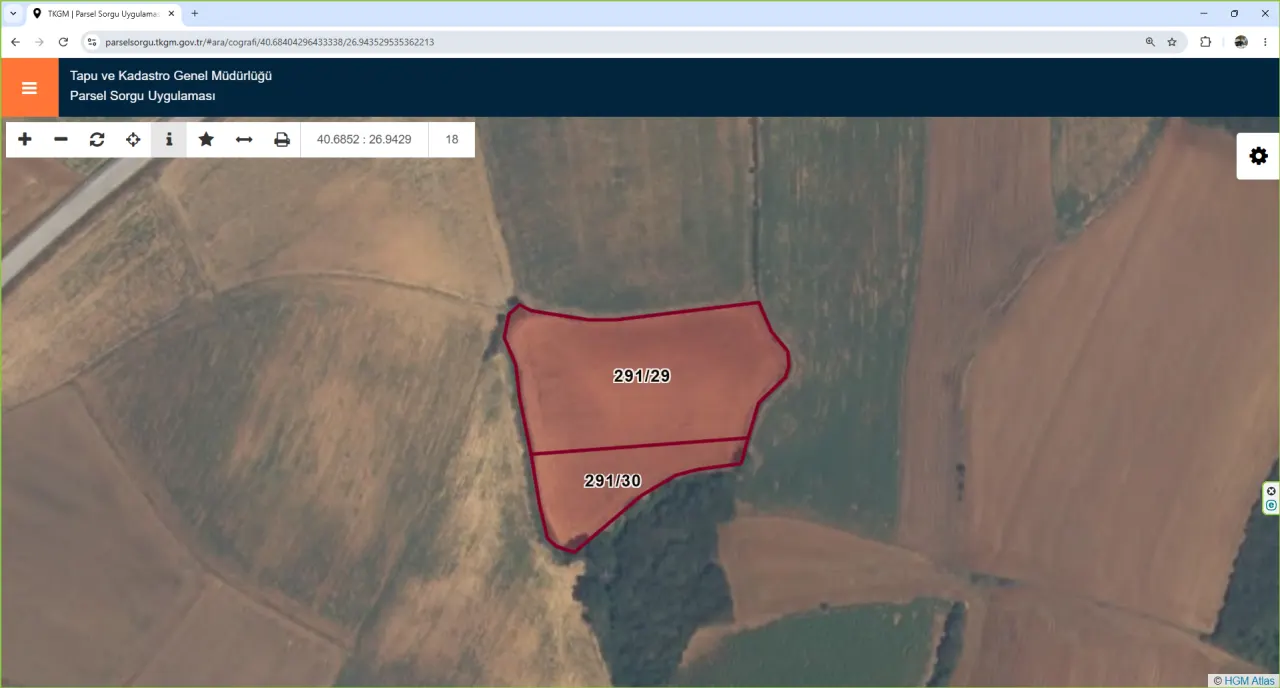 ÇANAKKALE GELİBOLU YÜLÜCE'DE KÖYE YAKIN MESAFEDE 6,808m2 TARLA - görsel 12