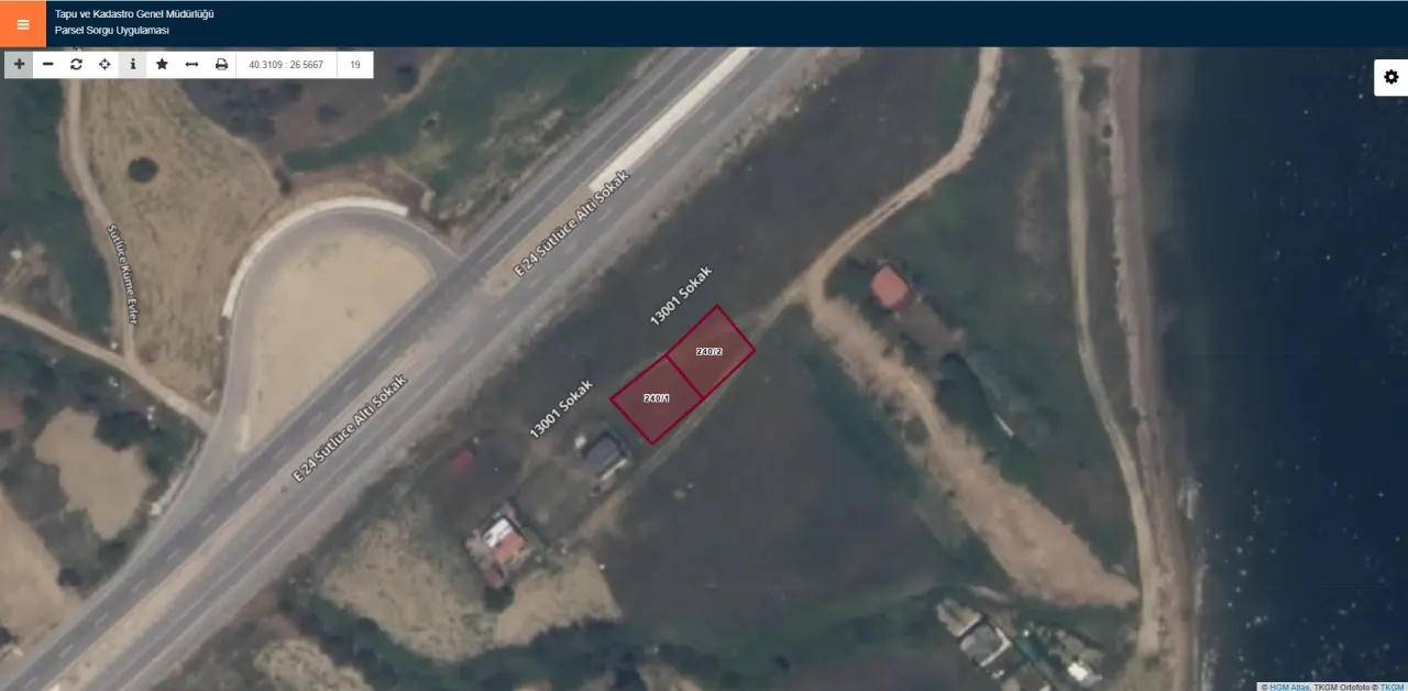 ÇANAKKALE GELİBOLU SÜTLÜCEDE KÖPRÜ VE DENİZ MANZARALI 516m2 ARSA - görsel 7