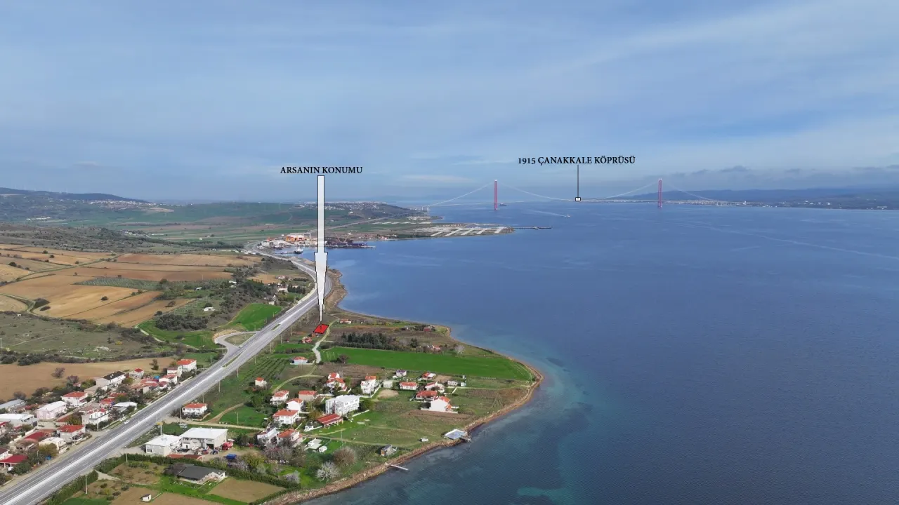 ÇANAKKALE GELİBOLU SÜTLÜCEDE KÖPRÜ VE DENİZ MANZARALI 516m2 ARSA - görsel 21