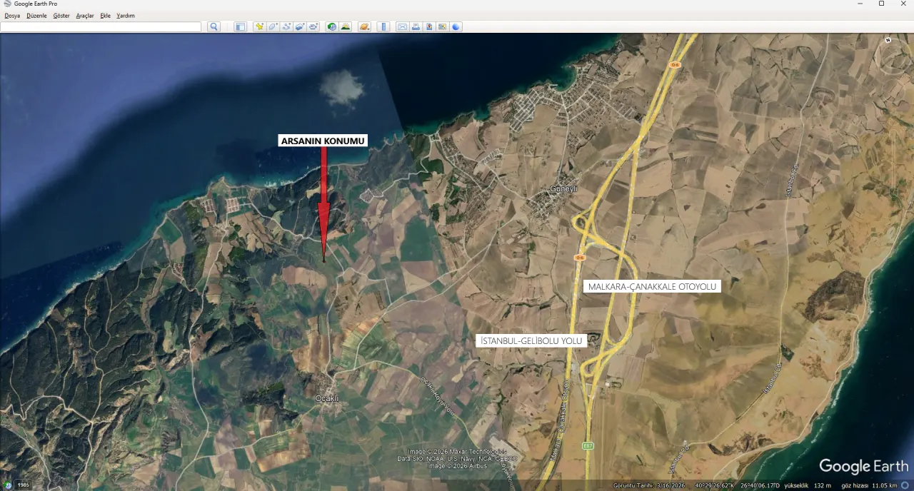 ÇANAKKALE GELİBOLU OCAKLIDA 502m2 MÜSTAKİL TAPULU ARSA - görsel 12
