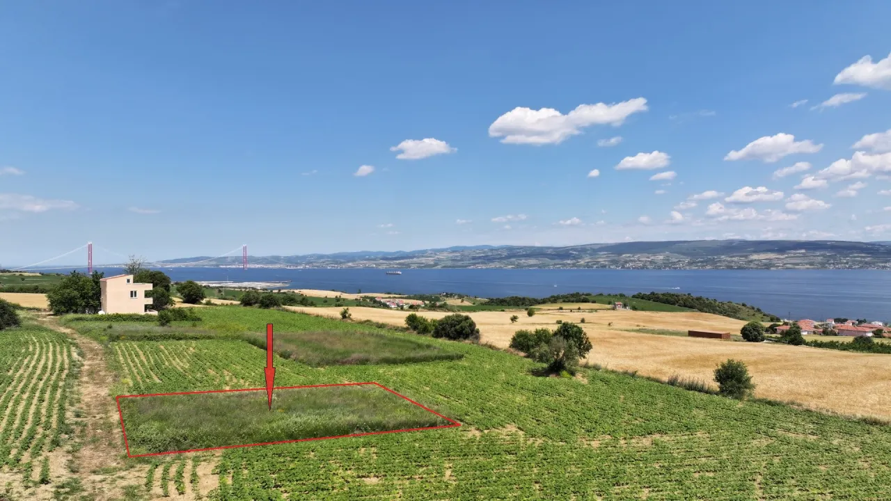 ÇANAKKALE GELİBOLU BURHANLI'DA 296m2 BOĞAZ MANZARALI ARSA - görsel 14