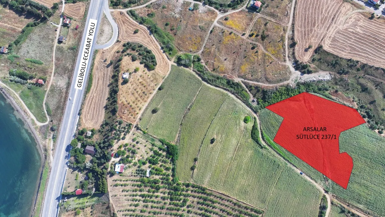 GELİBOLU SÜTLÜCE'DE 256m² ARSA PAYLI KAT İRTİFAKLI ARSALAR - görsel 6