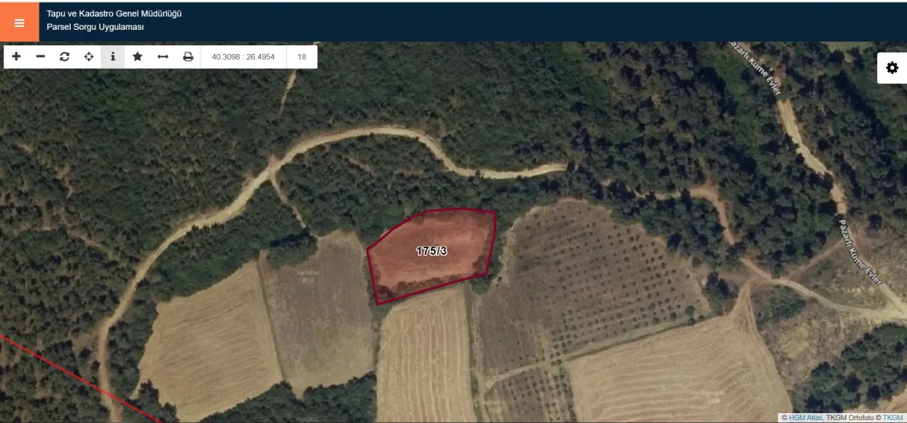 ÇANAKKALE GELİBOLU PAZARLIDA 2,885m2 TARLA - görsel 4