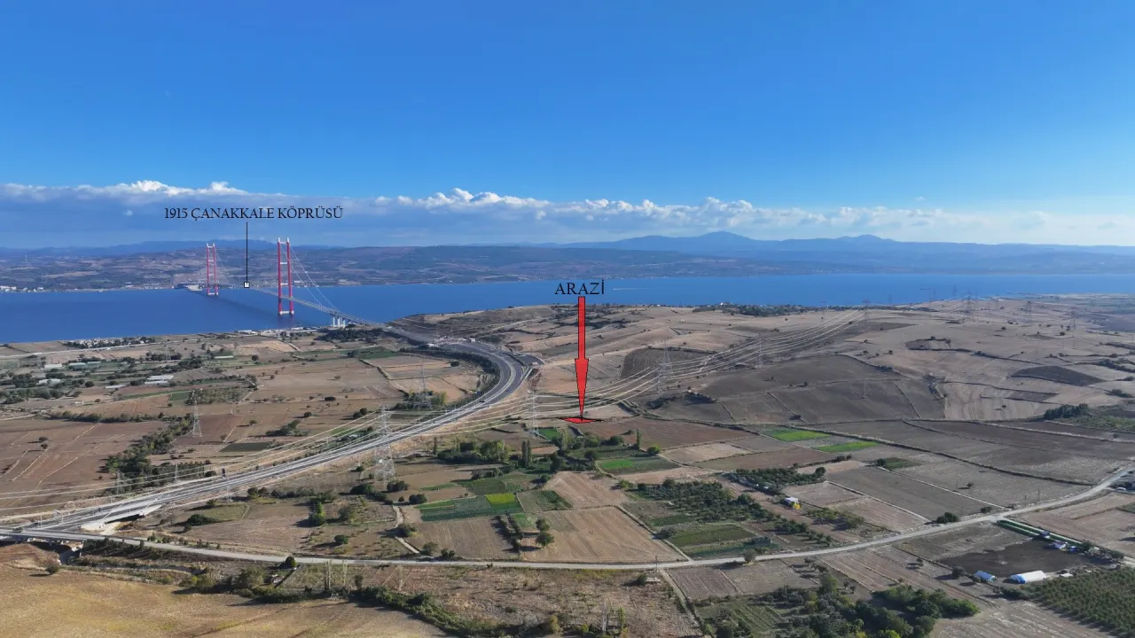 ÇANAKKALE GELİBOLU SÜTLÜCE'DE MÜSTAKİL TAPULU 739m2 TARLA