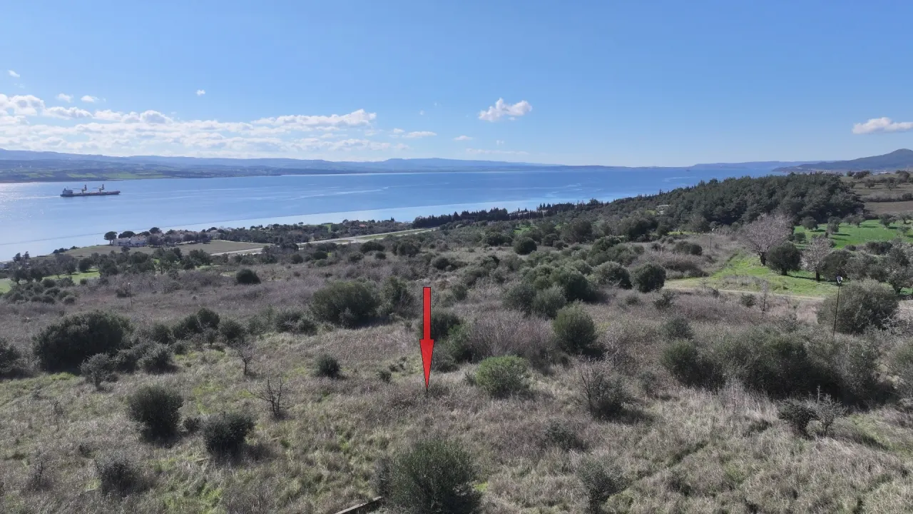 ÇANAKKALE GELİBOLU BURHANLI'DA BOĞAZ MANZARALI 474m2 ARSA - görsel 7