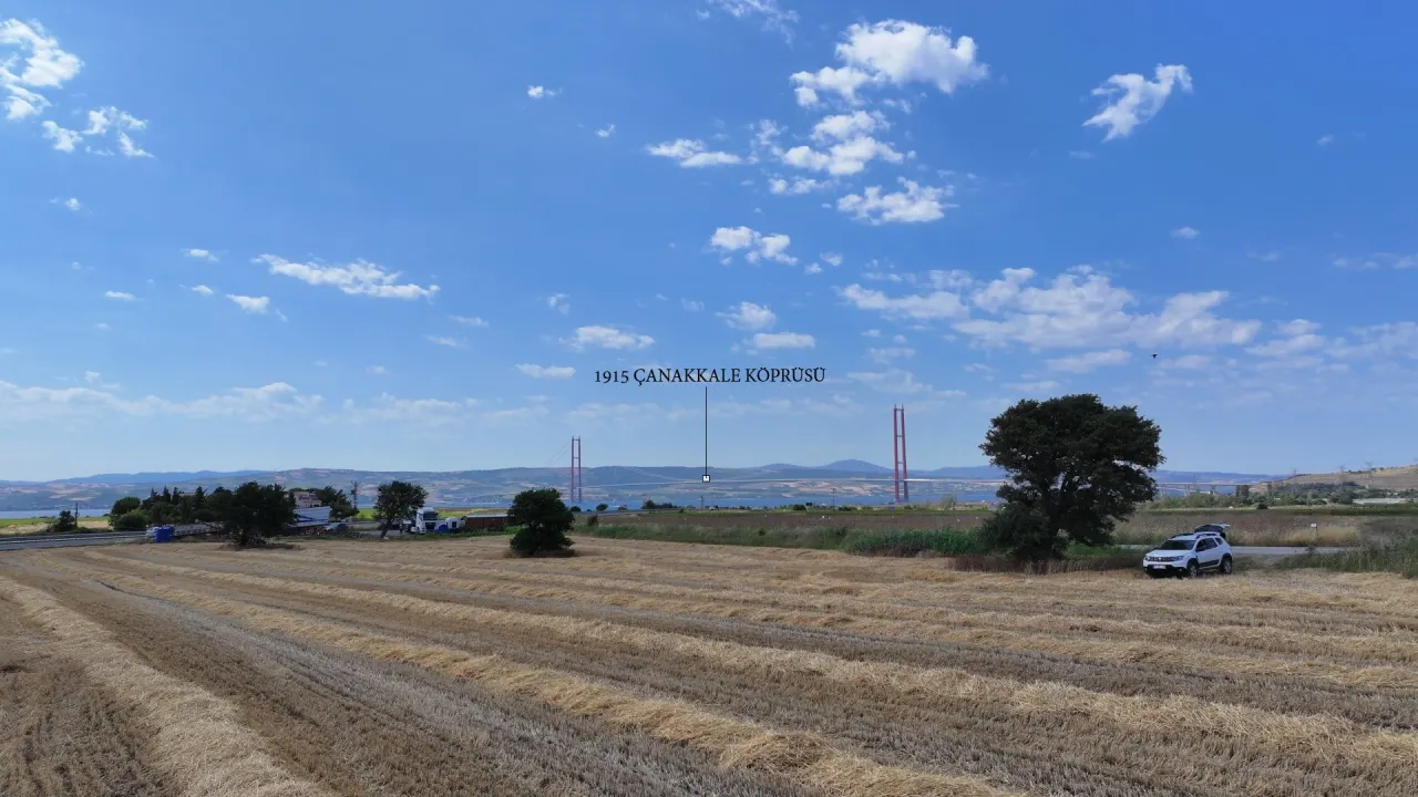 ÇANAKKALE GELİBOLU SÜTLÜCE'DE KÖPRÜ VE BOĞAZ MANZARALI 258m2 ARSA - görsel 8