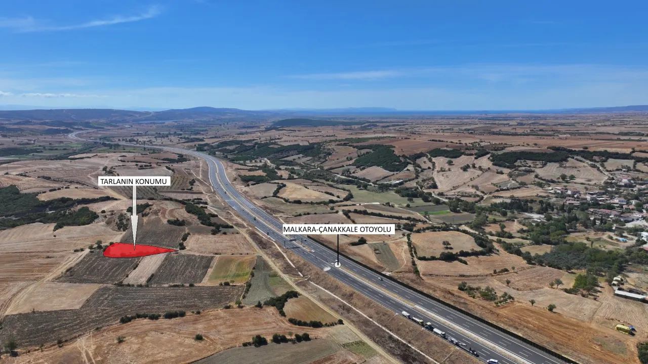 GELİBOLU YÜLÜCE'DE MÜSTAKİL TAPULU 1,477m2 TARLA - görsel 6