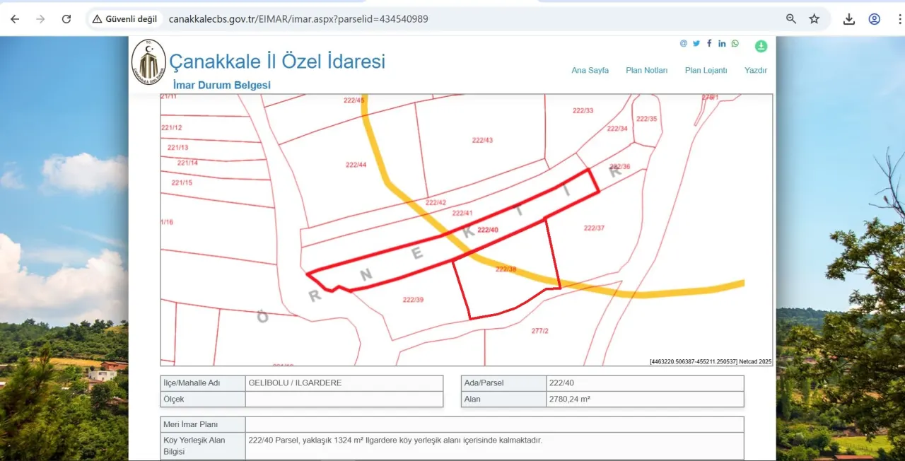 ÇANAKKALE GELİBOLU ILGARDERE'DE KÖY İÇERİSİNDE 5,140m2 TARLA - görsel 7