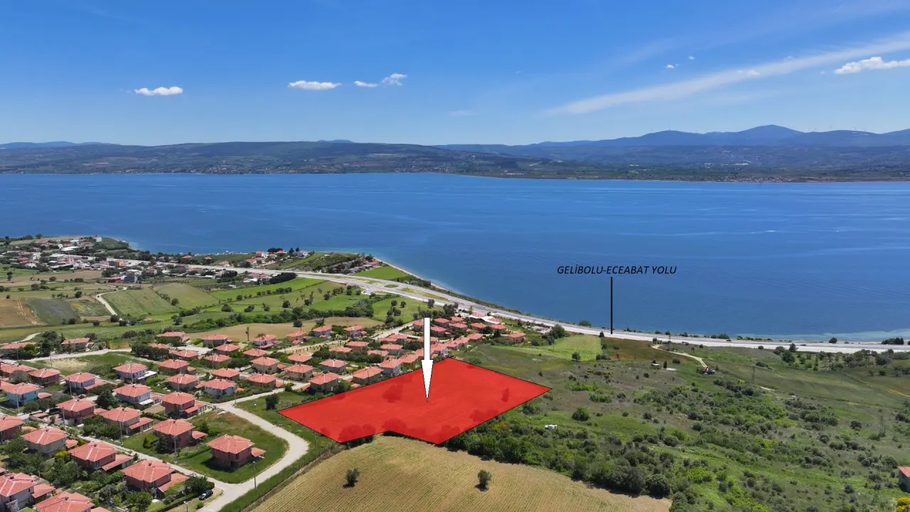 ÇANAKKALE GELİBOLU BURHANLI'DA BOĞAZ MANZARALI 8,062m2 TARLA - görsel 25