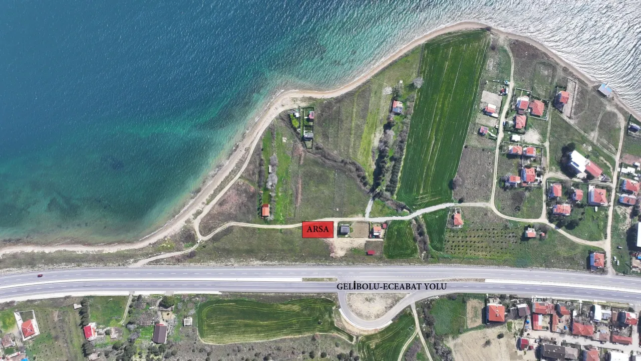 ÇANAKKALE GELİBOLU SÜTLÜCEDE KÖPRÜ VE DENİZ MANZARALI 516m2 ARSA - görsel 15