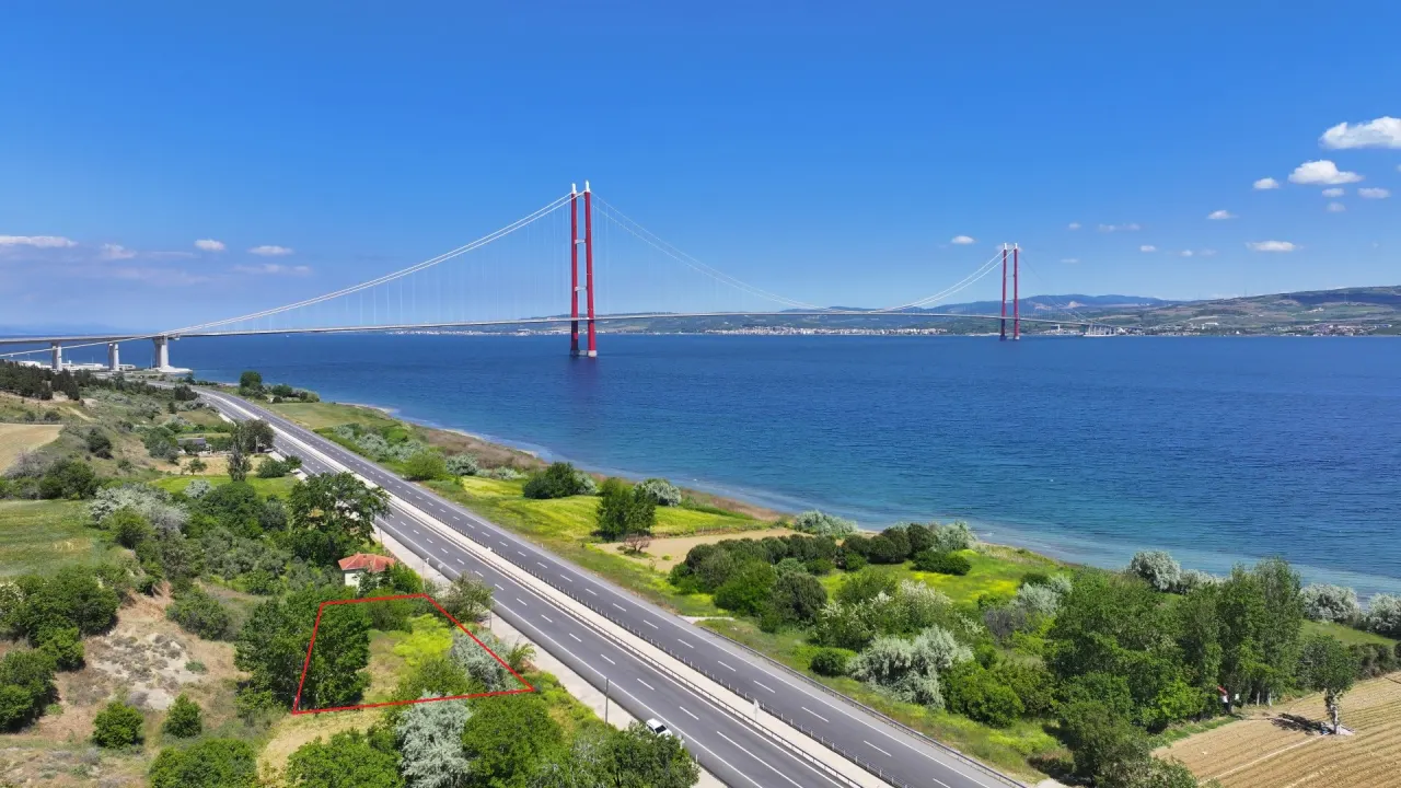 GELİBOLU SÜTLÜCE'DE KÖPRÜ VE BOĞAZ MANZARALI 1,070m2 ARAZİ - görsel 11