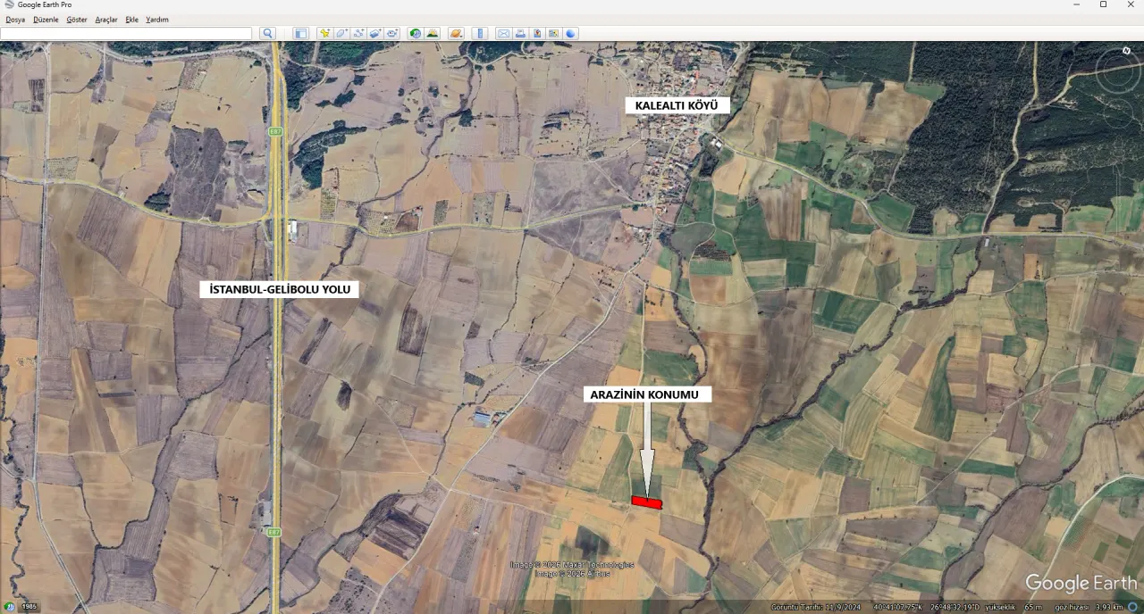 ÇANAKKALE GELİBOLU KALEALTINDA DENİZ MANZARALI 3,800m2 TARLA - görsel 32