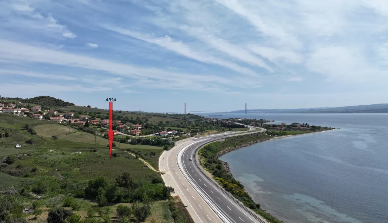 ÇANAKKALE GELİBOLU BURHANLI'DA DENİZ MANZARALI 4,408m2 ARSA - görsel 19