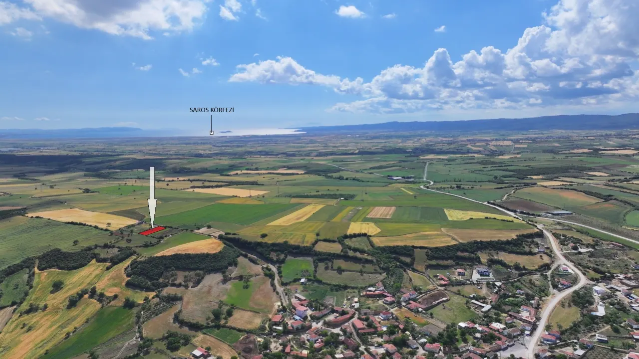 ÇANAKKALE GELİBOLU YÜLÜCE KÖYE YAKIN 1,064m2 TARLA - görsel 7