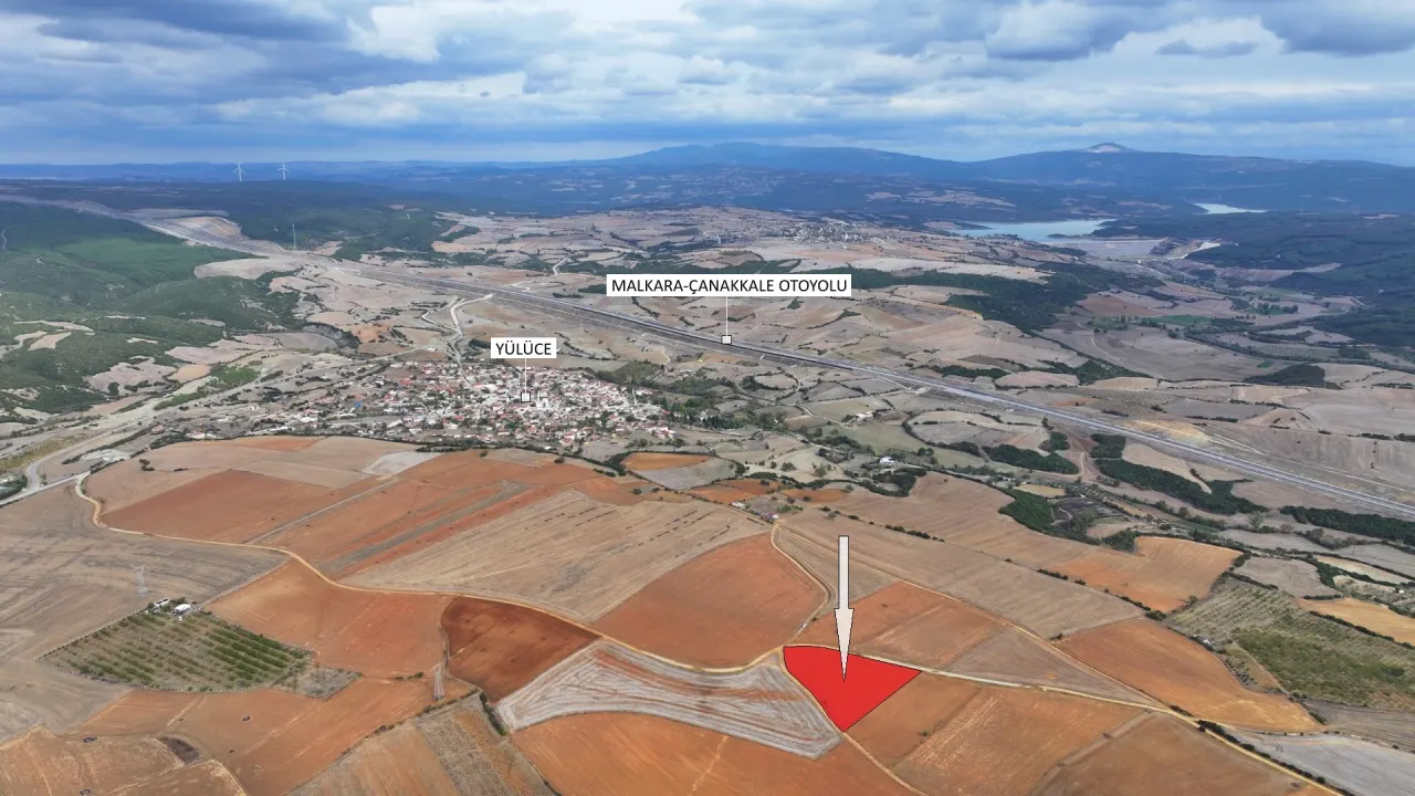 ÇANAKKALE GELİBOLU YÜLÜCE'DE MÜSTAKİL TAPULU KÖYE YAKIN 5,358m2 TARLA