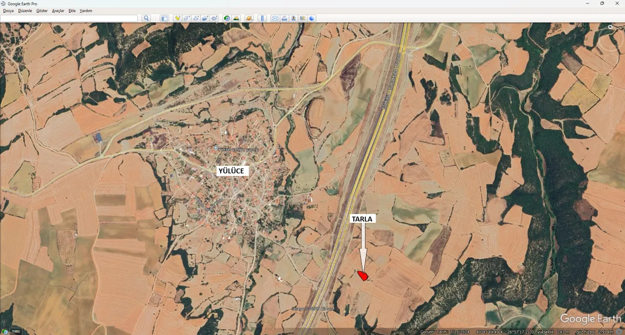 GELİBOLU YÜLÜCE'DE MÜSTAKİL TAPULU 1,477m2 TARLA - görsel 12