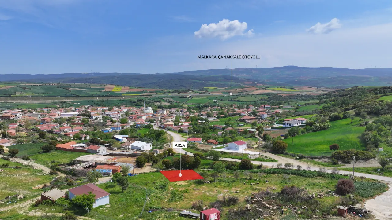 GELİBOLU YÜLÜCE'DE %40 İNŞAAT İZİNLİ 376m2 MÜSTAKİL TAPULU ARSA