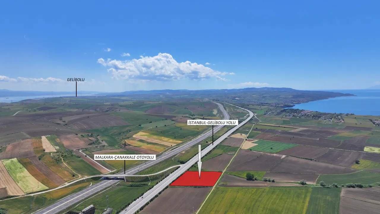 ÇANAKKALE GELİBOLU BOLAYIRDA ANAYOLA CEPHE 10,004m2 TARLA - görsel 26