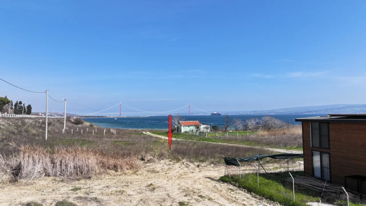 ÇANAKKALE GELİBOLU SÜTLÜCEDE KÖPRÜ VE DENİZ MANZARALI 516m2 ARSA - görsel 11