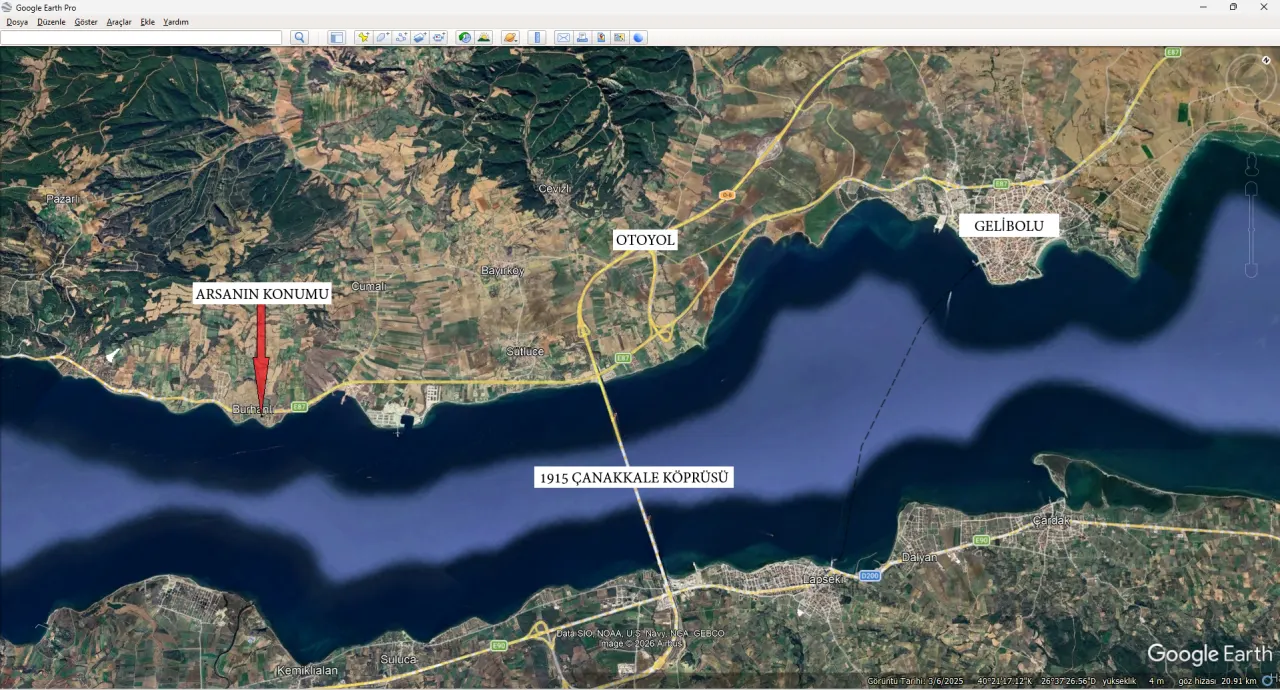 ÇANAKKALE GELİBOLU BURHANLI'DA 591m2 SATILIK ARSA - görsel 22
