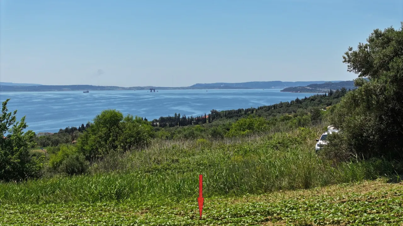 ÇANAKKALE GELİBOLU BURHANLI'DA BOĞAZ MANZARALI 8,062m2 TARLA - görsel 12