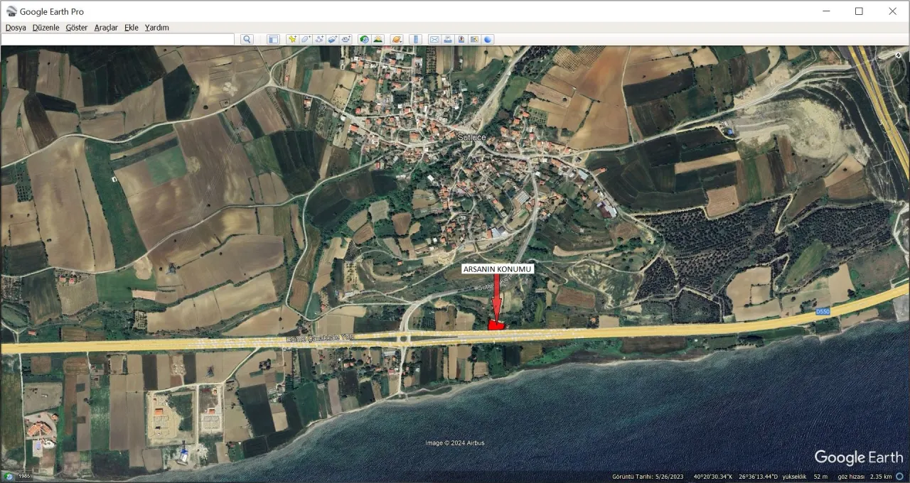 GELİBOLU SÜTLÜCE'DE KÖPRÜ VE BOĞAZ MANZARALI 1,070m2 ARAZİ - görsel 6