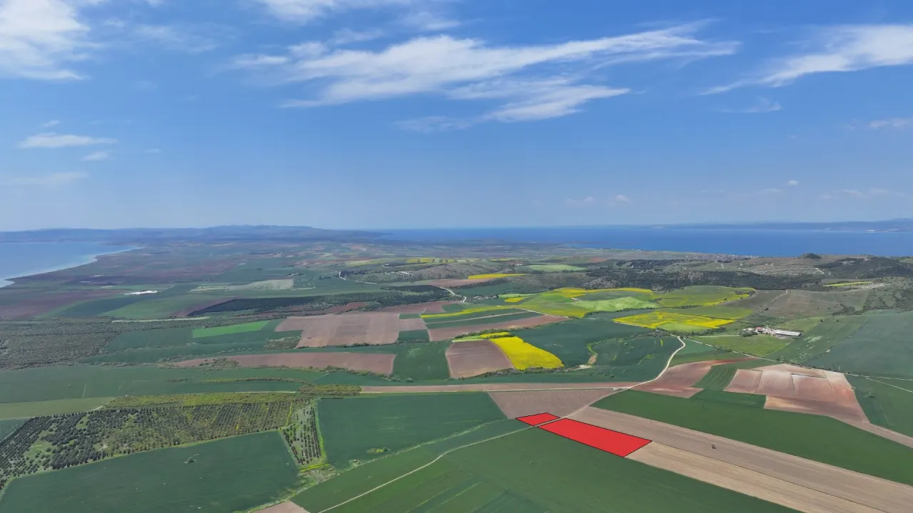 ÇANAKKALE GELİBOLU DEMİRTEPE'DE DENİZ MANZARALI 18,470m2 TARLA. - görsel 11