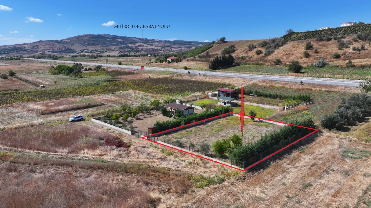 GELİBOLU SÜTLÜCE 875m2 KÖPRÜ VE DENİZ MANZARALI ARSA - görsel 11