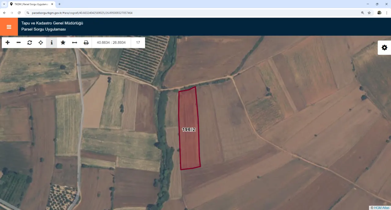 ÇANAKKALE GELİBOLU EVREŞEDE MÜSTAKİL TAPULU 9,479m2 TARLA - görsel 17