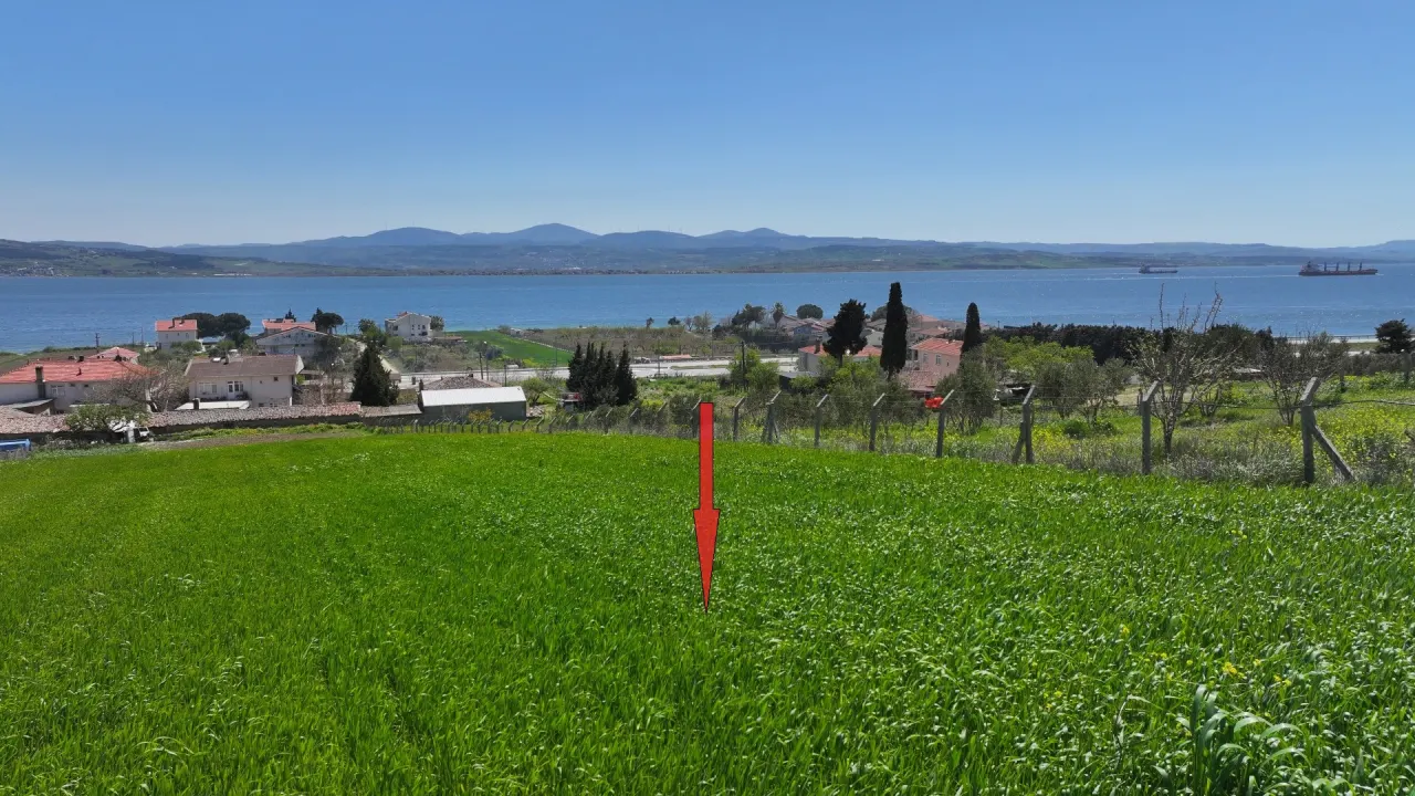 GELİBOLU BURHANLI'DA BOĞAZ VE KÖPRÜ MANZARALI 3,506m2 TARLA - görsel 2