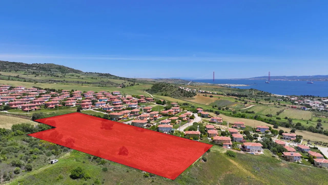 ÇANAKKALE GELİBOLU BURHANLI'DA BOĞAZ MANZARALI 8,062m2 TARLA - görsel 26