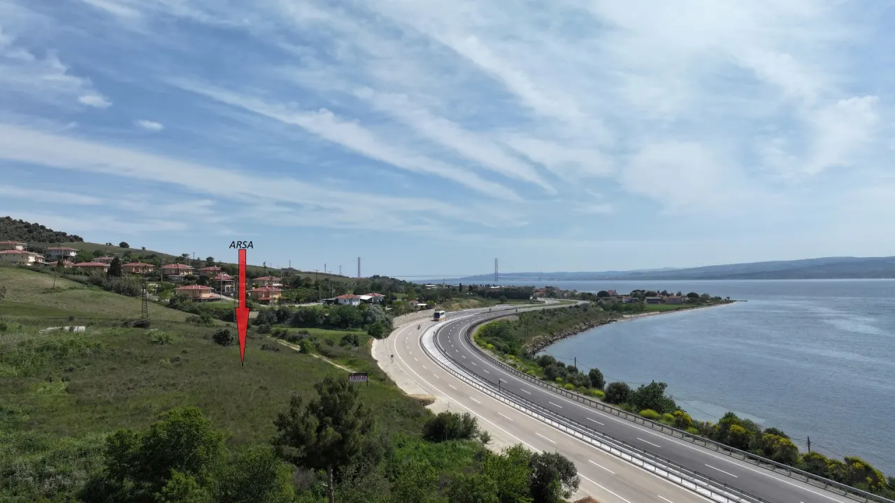 ÇANAKKALE GELİBOLU BURHANLI'DA DENİZ MANZARALI 4,408m2 ARSA - görsel 16