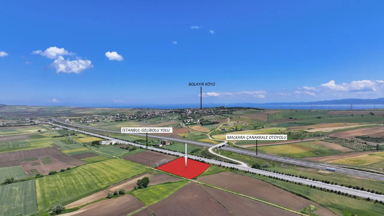 ÇANAKKALE GELİBOLU BOLAYIRDA ANAYOLA CEPHE 10,004m2 TARLA - görsel 23