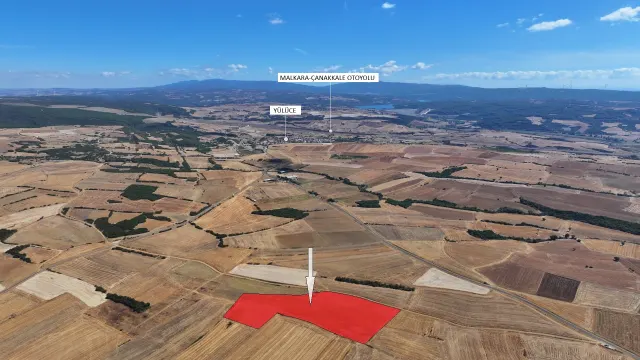 ÇANAKKALE GELİBOLU YÜLÜCE'DE 24,121m2 MÜSTAKİL TAPULU TARLA